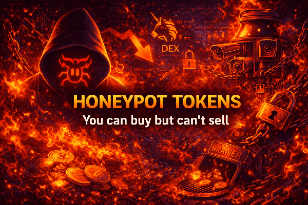 Honeypot tokens scam in crypto you can buy but can’t sell