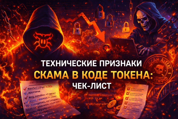 Технические признаки скама в коде токена