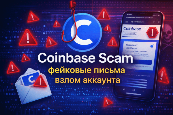мошенничество Coinbase email scam
