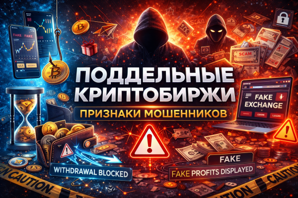 поддельные криптобиржи признаки мошенников