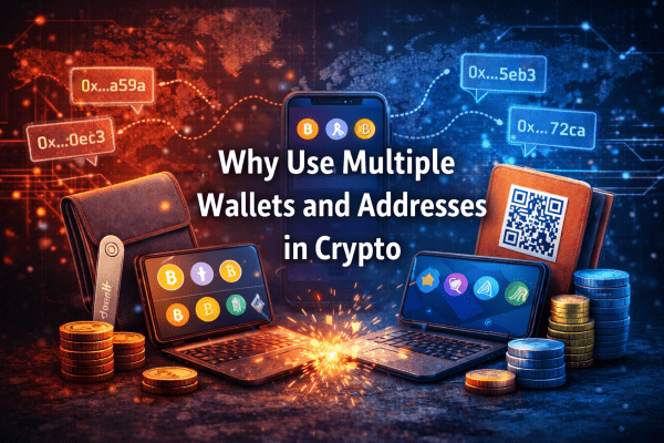 Multiple crypto wallets addresses