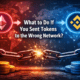 Sent tokens wrong network