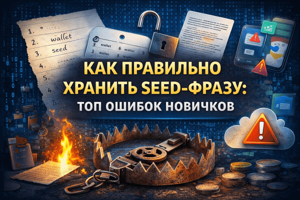 Хранение seed фразы безопасно