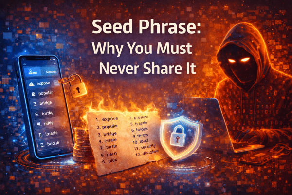Seed phrase security illustration