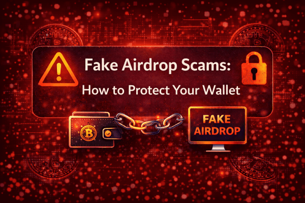 Fake airdrop scam wallet warning