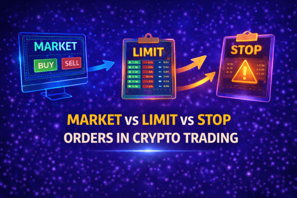 market vs limit vs stop orders crypto trading