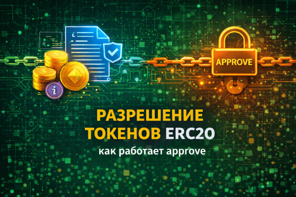 разрешение токенов ERC20 approve контракт